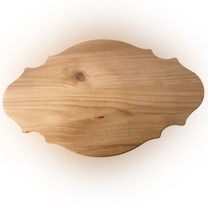Solid Wood Craft Blank | Natural Wood Cutout | 20” x 12” | Upcycle & DIY Ready